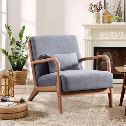 Hertford 26" Mid-Century Upholstered Accent Chair