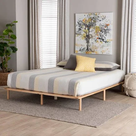 Baxton Studio Calhoun Queen Bed Frame