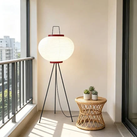 Japanese Rice Paper Floor Lamp