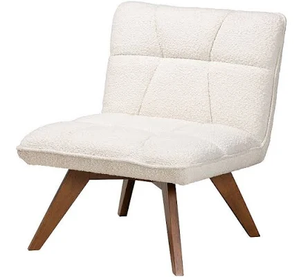 Baxton Studio Darielle Japandi Boucle Accent Chair