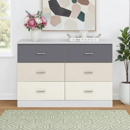 Wade Logan Allyannah 47" 6-Drawer Double Dresser