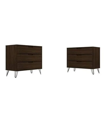 Manhattan Comfort Rockefeller 3-Drawer Dresser