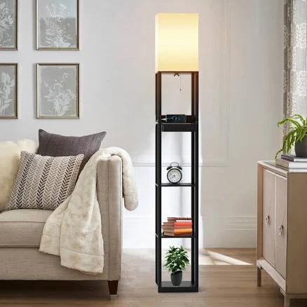 Latitude Run 67" Column Lamp with Shelves
