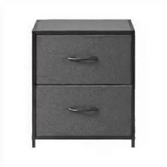 Mainstays Modern 2-Drawer Fabric Nightstand