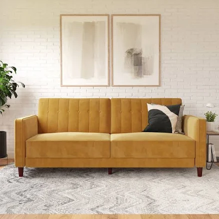 Willa Arlo Nia Velvet 81.5" Square Arm Sleeper