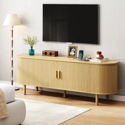 Jalonda Modern Wood TV Stand